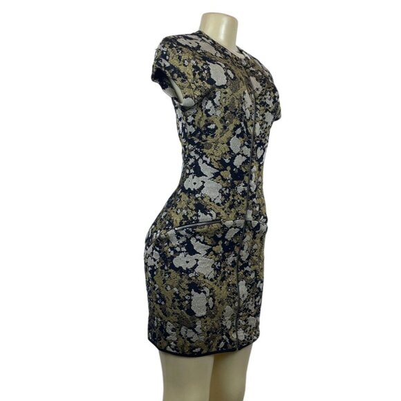 Missoni Women's Gold and Black Bodycon Dress Sz 38 (EUR 8) - Picture 2 of 11